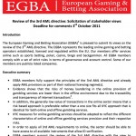 EGBA reply to the European Commission questionnaire on the review of the 3rd Anti Money Laundering Directive