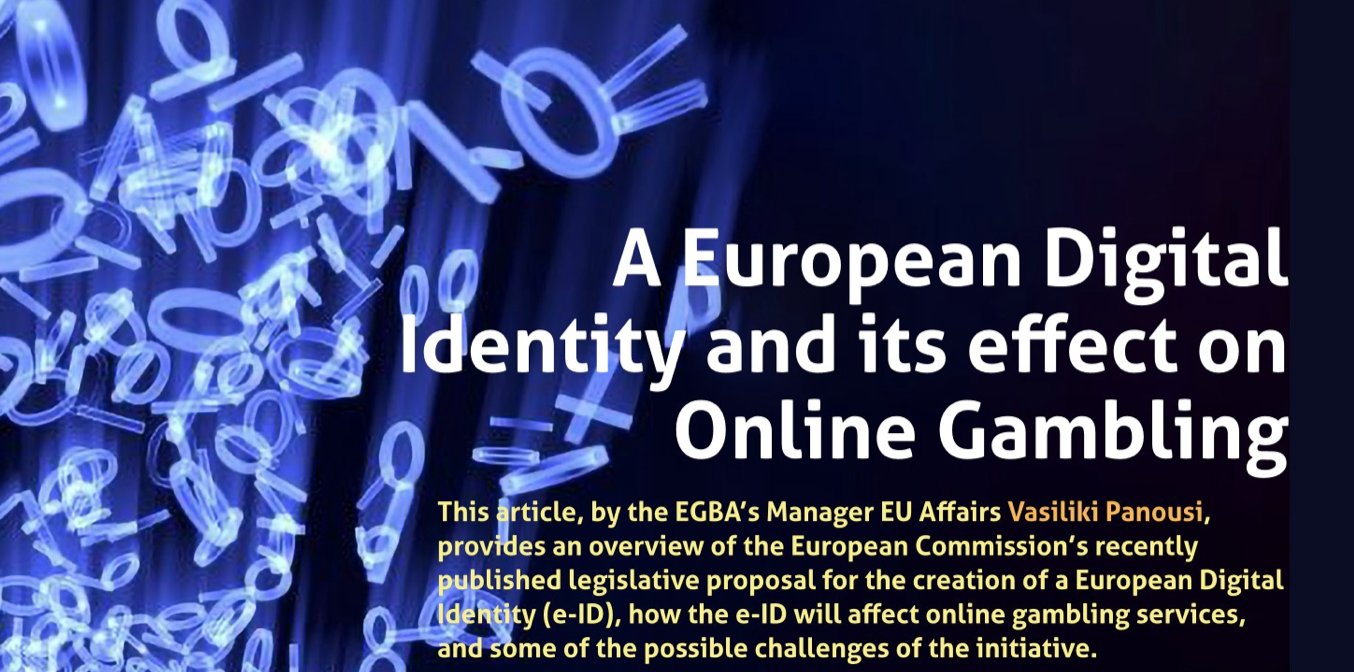 EGBA supports European digital identity for online gambling - ﻿Games  Magazine Brasil