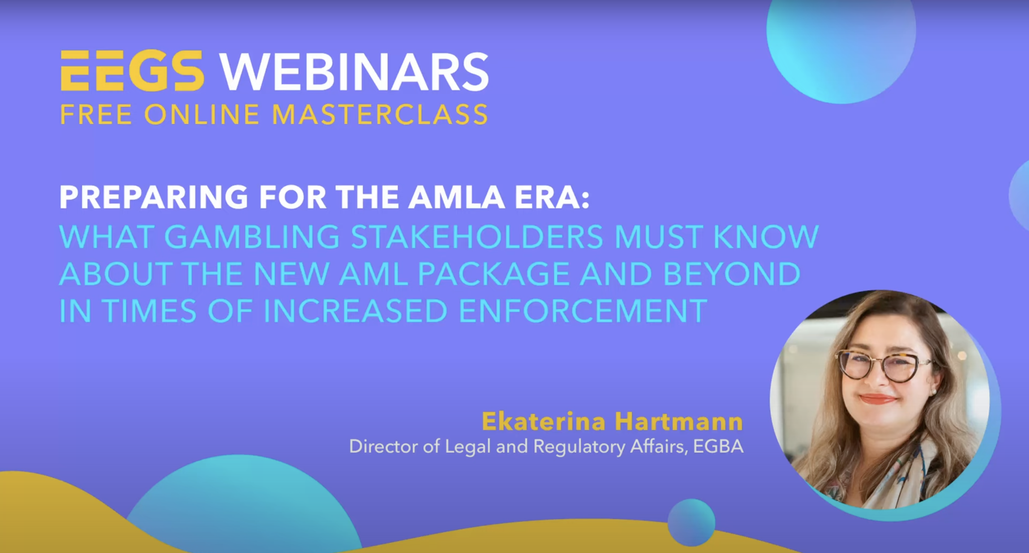 EGBA Industry Masterclass on New EU Anti-money Laundering Regulations